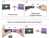 hula hoop – odchudzające składane – stan: nowy – zdjęcie 3