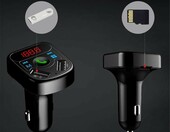 Samochodowy FM Bluetooth 5.0 2-porty Transmiter (używany) – zdjęcie 2