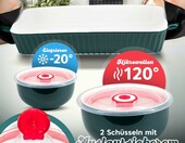 Komplet ceramicznych naczyń żaroodpornych (stan nowy) – zdjęcie 2