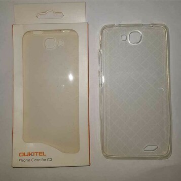 Oukitel C3 – etui futerał plecki przezroczyste, stan: nowy