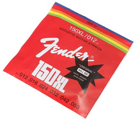 Struny Fender 150XL / 012 cali do gitary akustycznej 6 sztuk
