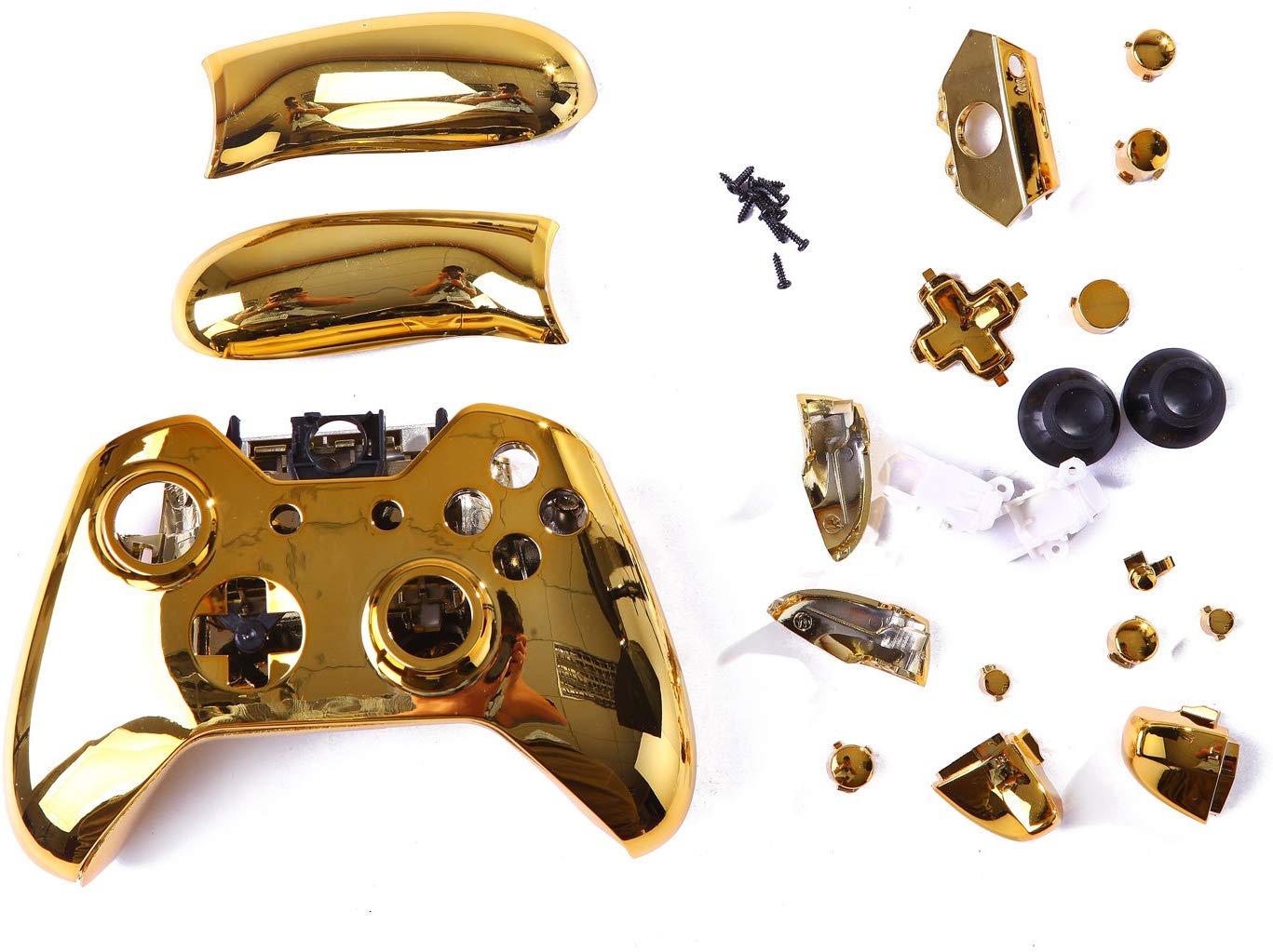 Obudowa kontrolera Xbox One HDE złoty chrom