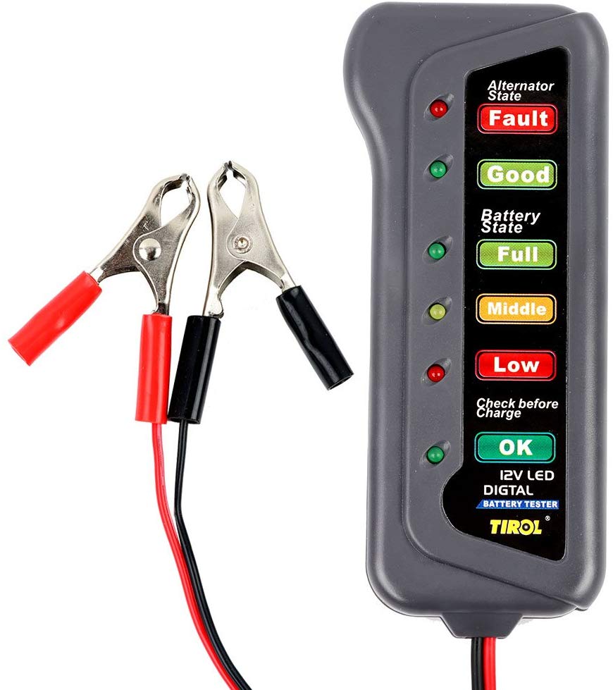 Cyfrowy tester akumulatorów alternatorów Tirol T16897