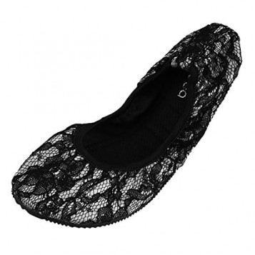Flat Ballet shoe z lampart i czarną koronką składane buty damskie