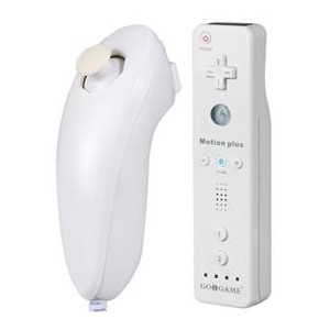 Kontroler do Nintendo WII MOTION 2in1 biały