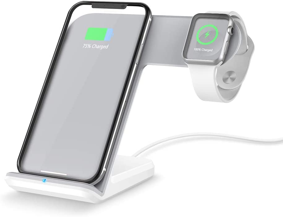 Bezprzewodowa ładowarka Qi 3.0 iPhone Apple Watch 2/3 biała