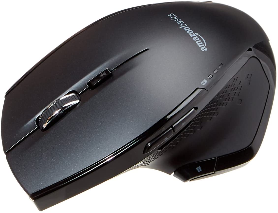 Bezprzewodowa ergonomiczna mysz AmazonBasics GP9-BK
