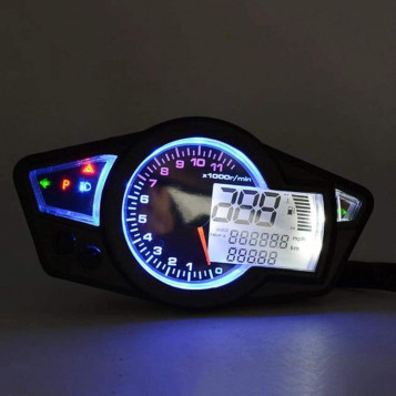 Cyfrowy prędkościomierz motocyklowy Chudan CYHF15 0-11000 RPM