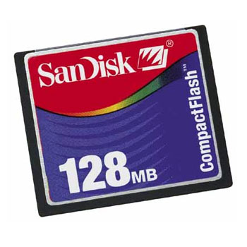 Karta pamięci SanDisk SDCFB-128-485 128MB 5.8Mbs zapis