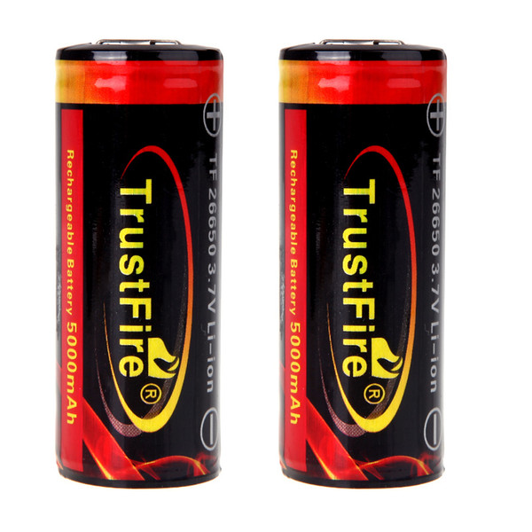 Akumulator litowo-jonowy TrustFire 26650 3.7V 5000mAh H10614 2 sztuki