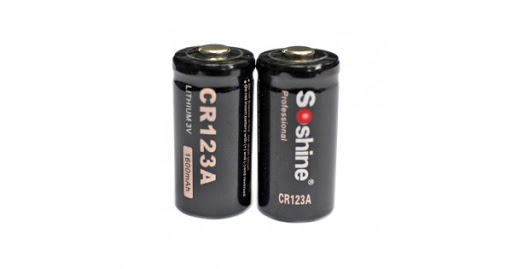 Jednorazowa bateria Soshine CR123A 3.0V 1600mAh 2 sztuki