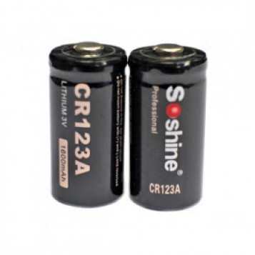 Jednorazowa bateria Soshine CR123A 3.0V 1600mAh 2 sztuki