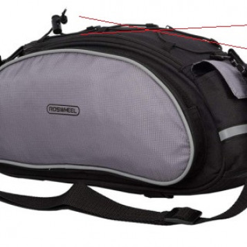 Torba rowerowa na bagażnik Roswheel MAS24 2w1 czarna