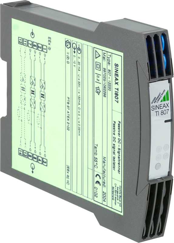 Izolator sygnału DC Sineax TI807 2 lub 3 kanały