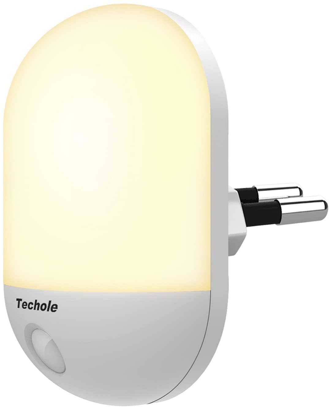 Lampka nocna do gniazdka z czujnikiem zmierzchu Techole LD060-WH