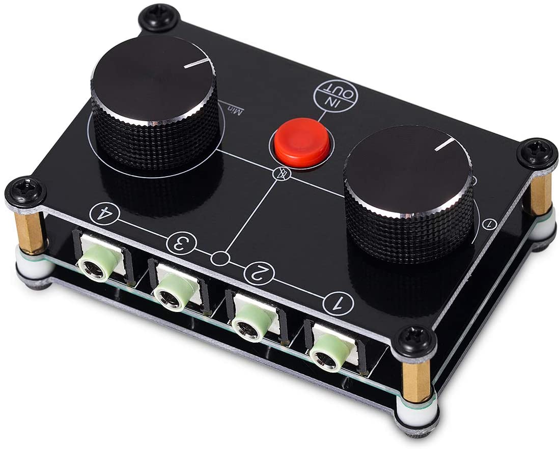 Mini rozdzielacz audio AUX 4 wyjścia z kontrolerem Nobsound Little Bear MC102