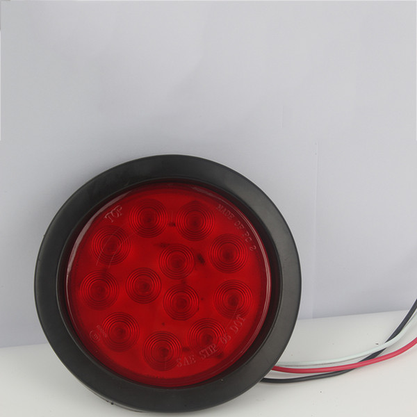 Tylne światło samochodowe okrągłe 12 LED 24V