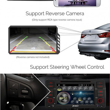 Duże radio BMW E46 nawigacja dvd android