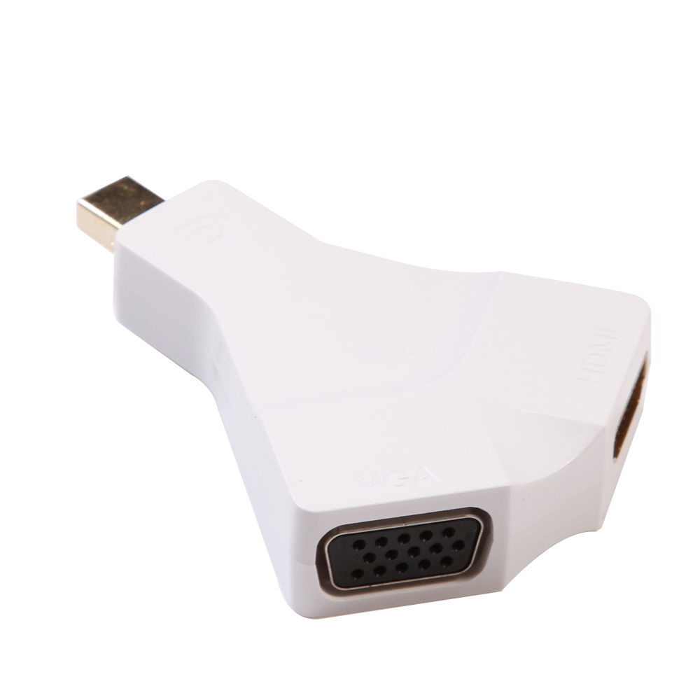 Przejściówka konwerter mini DisplayPort 1.2 na HDMI + VGA 2Kx4K EL-3600VH-B