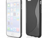 Silicone etui obudowa do iPhone 6 plus 6S plus kolor czarny – zdjęcie 4