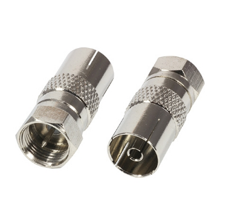 Adapter wtyk przejście F gniazdo antenowe