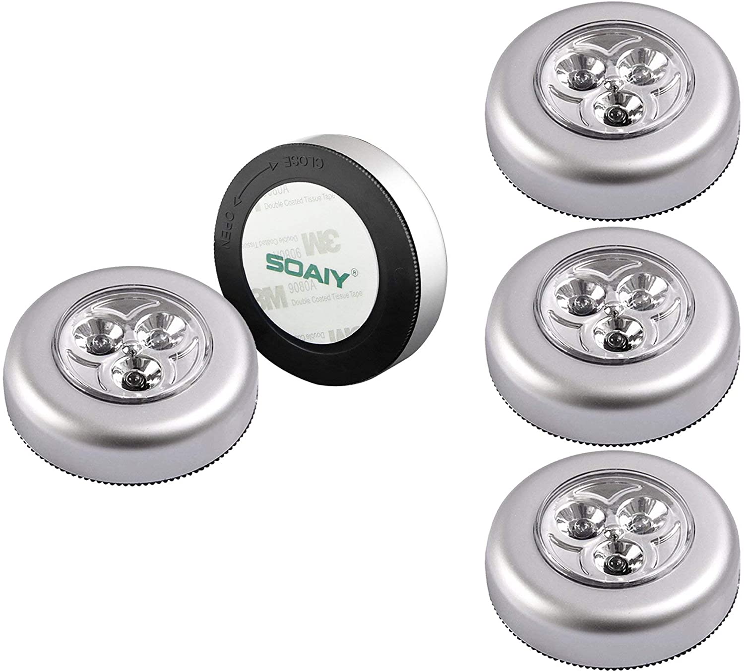 Zestaw bezprzewodowych lampek LED Soaiy I-SY-TL5P01 RGB 5 sztuk