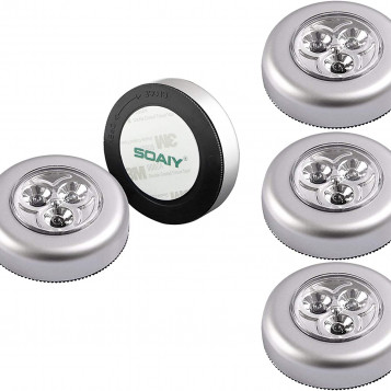 Zestaw bezprzewodowych lampek LED Soaiy I-SY-TL5P01 RGB 5 sztuk