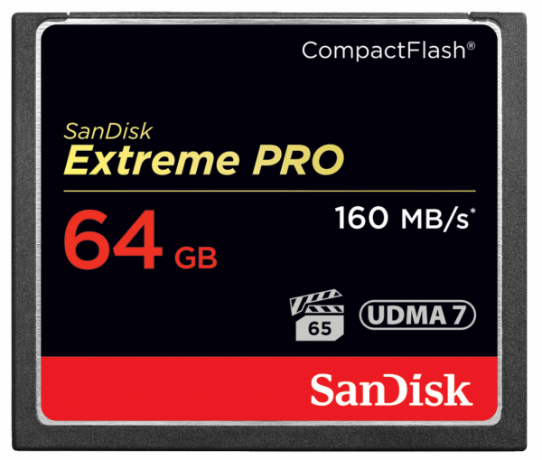 Sandisk extreme pro 64GB UDMA7 4K 160MB/s