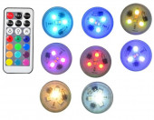 Wodoodporne światełka dekoracyjne ślubne LED KS-SB-003 RGB 8 sztuk – zdjęcie 2