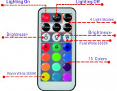Wodoodporne światełka dekoracyjne ślubne LED KS-SB-003 RGB 8 sztuk – zdjęcie 6