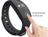 Smartband fitness monitor ruchu tętna Riversong Wave HR czarny – zdjęcie 5