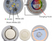 Wodoodporne światełka dekoracyjne ślubne LED KS-SB-003 RGB 10 sztuk – zdjęcie 3