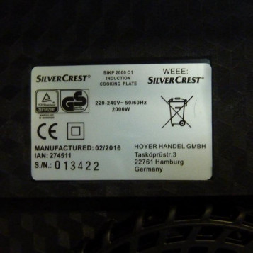 Silvercrest Indukcyjna Skip 2000 C1 – kuchenka, stan: nowy
