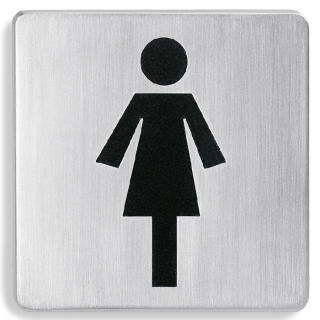 Piktogram tabliczka na drzwi DAMSKA WC Blomus