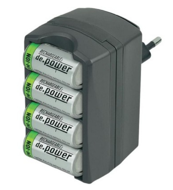 Ładowarka do 4 ogniw de.power CR123