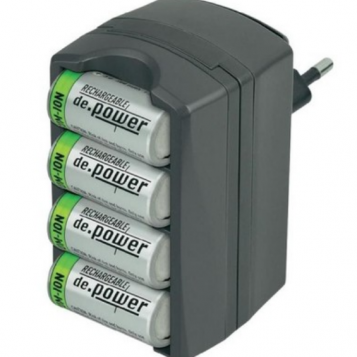 Ładowarka do 4 ogniw de.power CR123