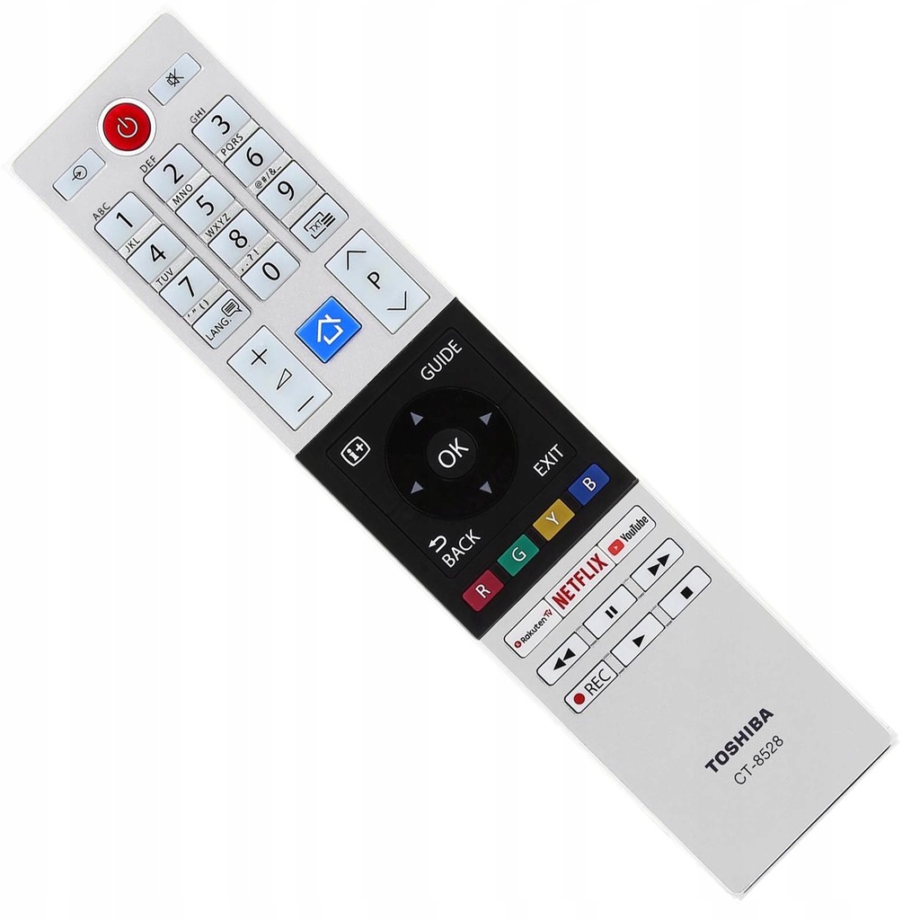 Oryginalny pilot Toshiba CT-8528 Smart TV Netflix
