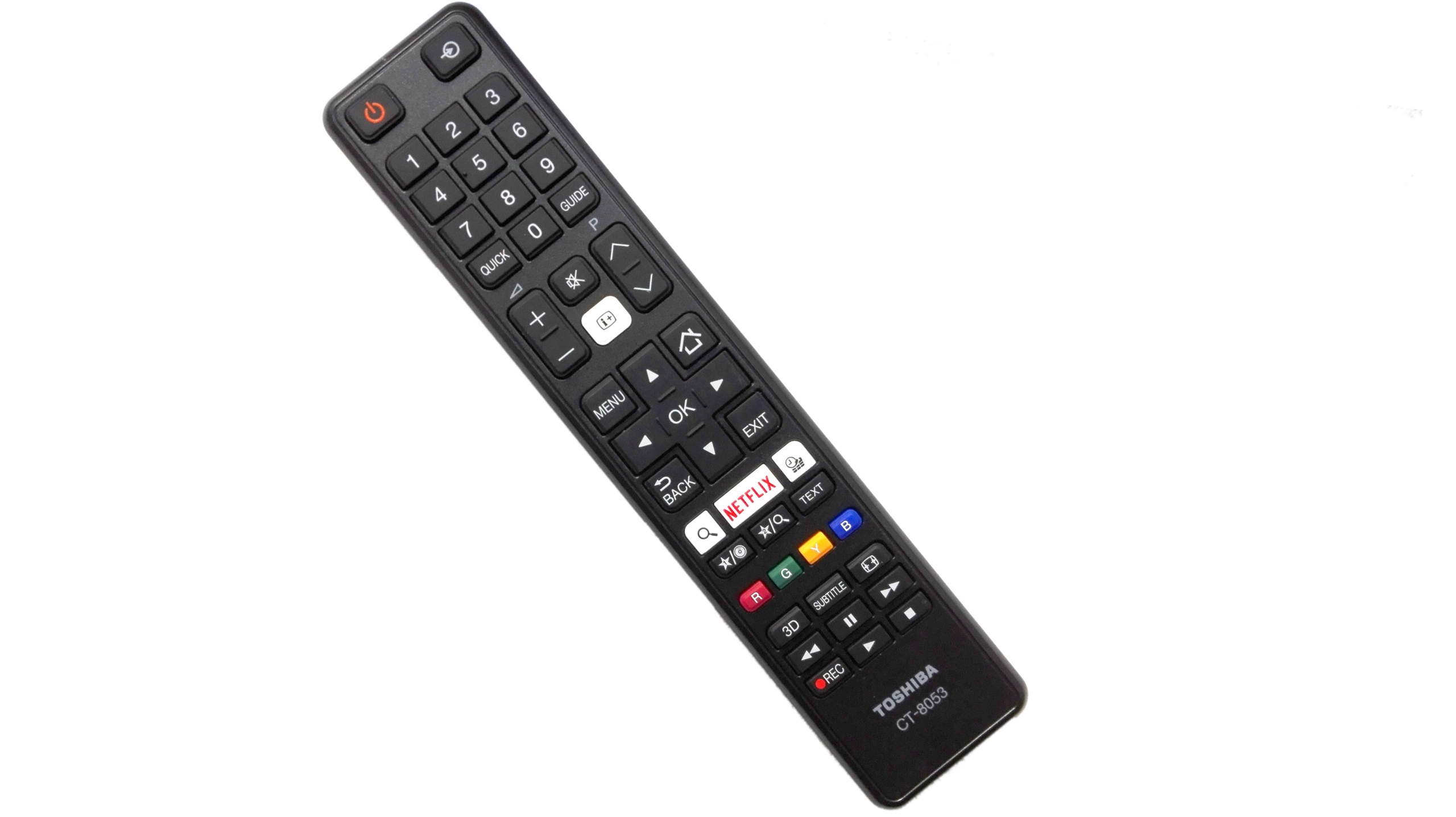 Oryginalny pilot Toshiba CT-8053 Smart TV Netflix