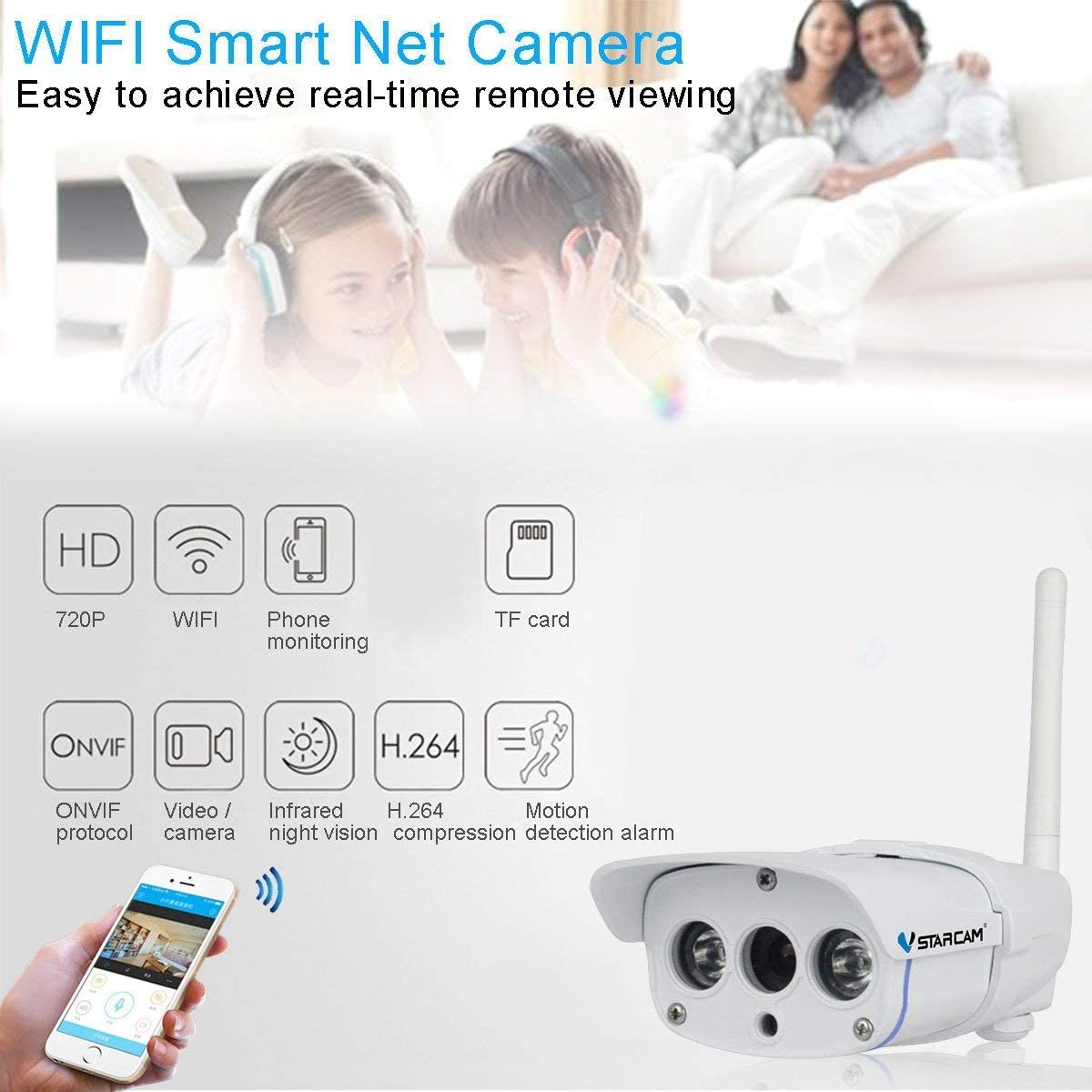 Kamera zewnętrzna IP STARCAM C63S HD WiFi