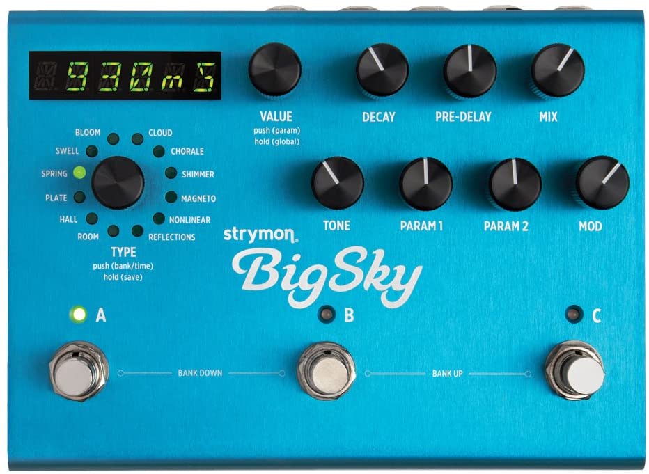 Efekt pogłosowy Strymon Big Sky Hall Reverbs efekt  gitarowy