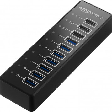 AmazonBasics USB-A – aktywny 10-portowy HUB – stan: używany