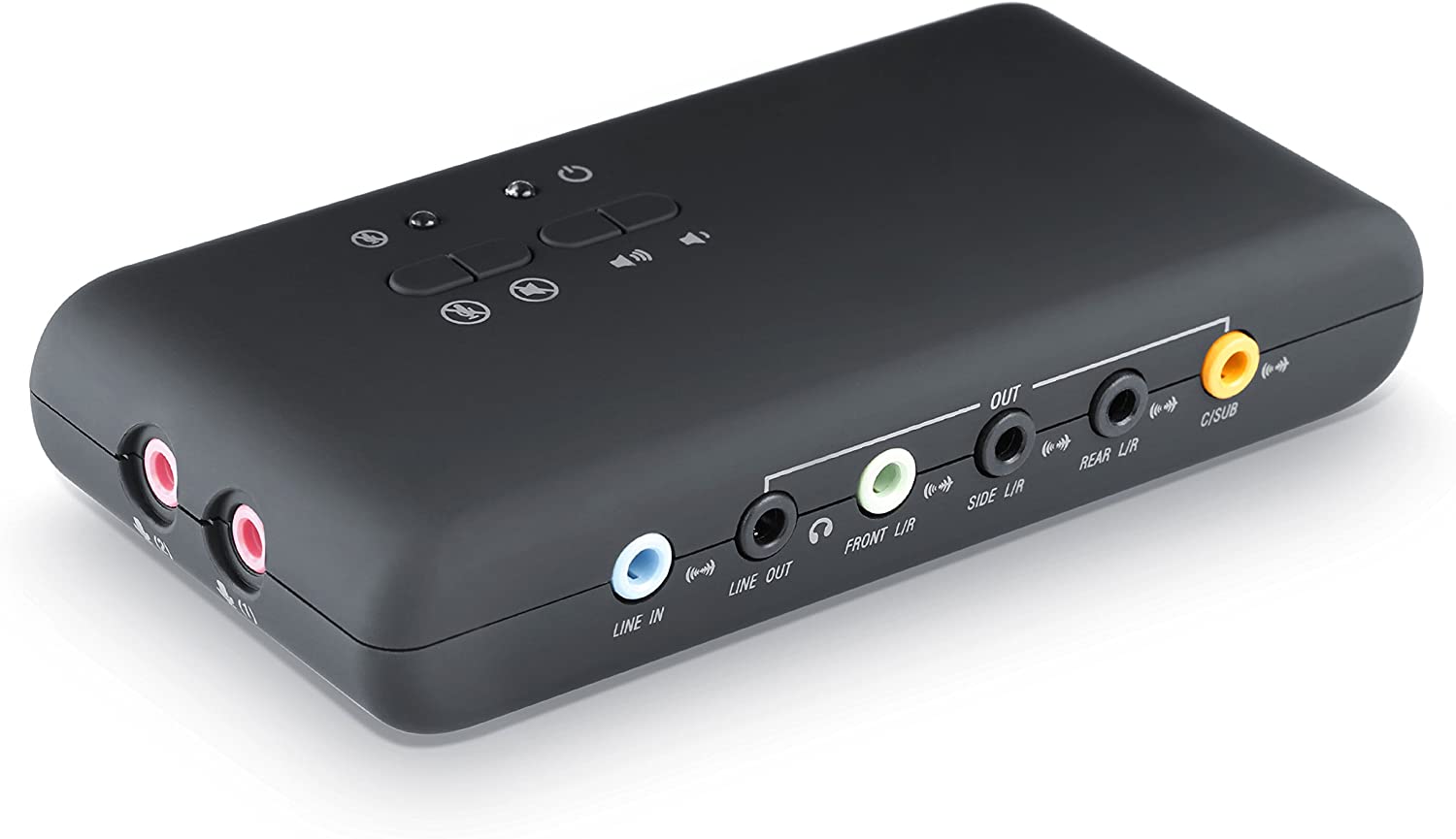 Zewnętrzna karta dźwiękowa CSL USB 7.1 3D Surround Sound 8-kanałowa