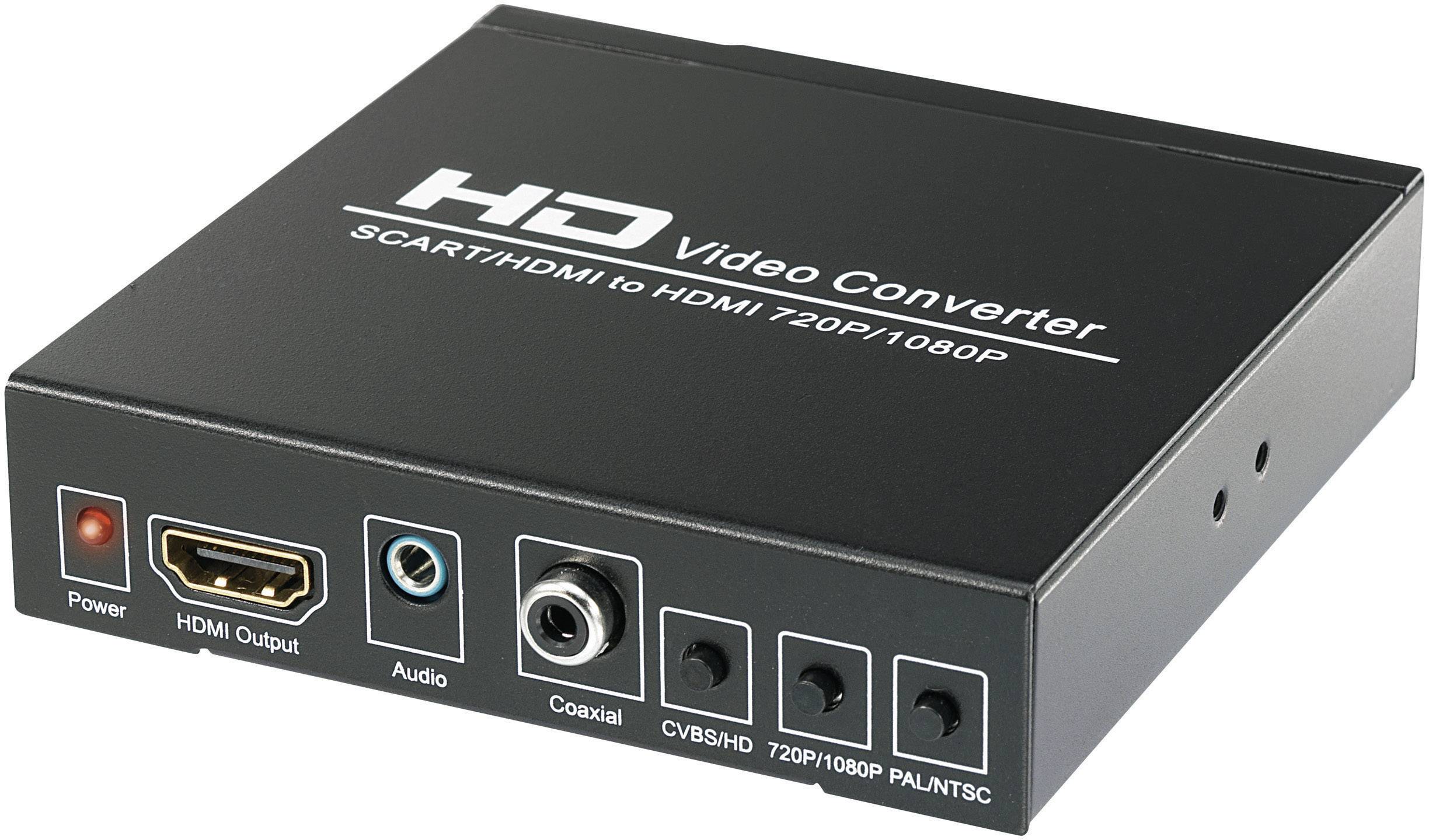 Adapter dźwięku obrazu przejściówka konwerter HDMI SCART CINCH