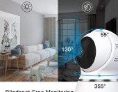 Niania elektroniczna wideo Akaso P50 WiFi 1080P 360 – zdjęcie 3