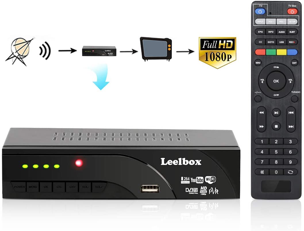 Odtwarzacz multimedialny tuner TV Box Leelbox DVB-T2