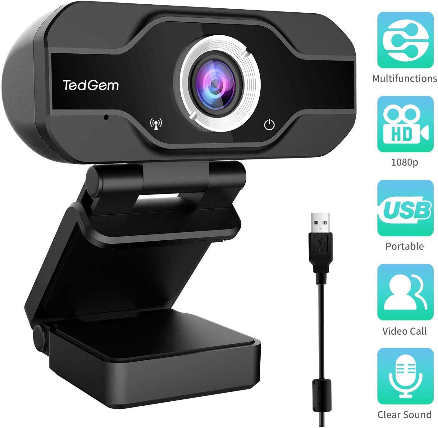 Kamera internetowa TedGem CE0140_01 1080p FHD
