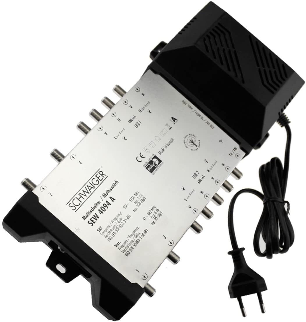 Przełącznik Multiswitch satelitarny Schwaiger 9/4 SEW 4094A