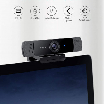 AUKEY Webcam FullHD 1080P – kamera internetowa (używany)