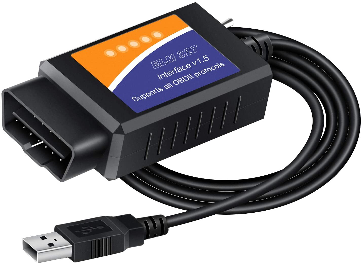 Skaner interfejs diagnostyczny ELM 327 złącze OBD 2 USB