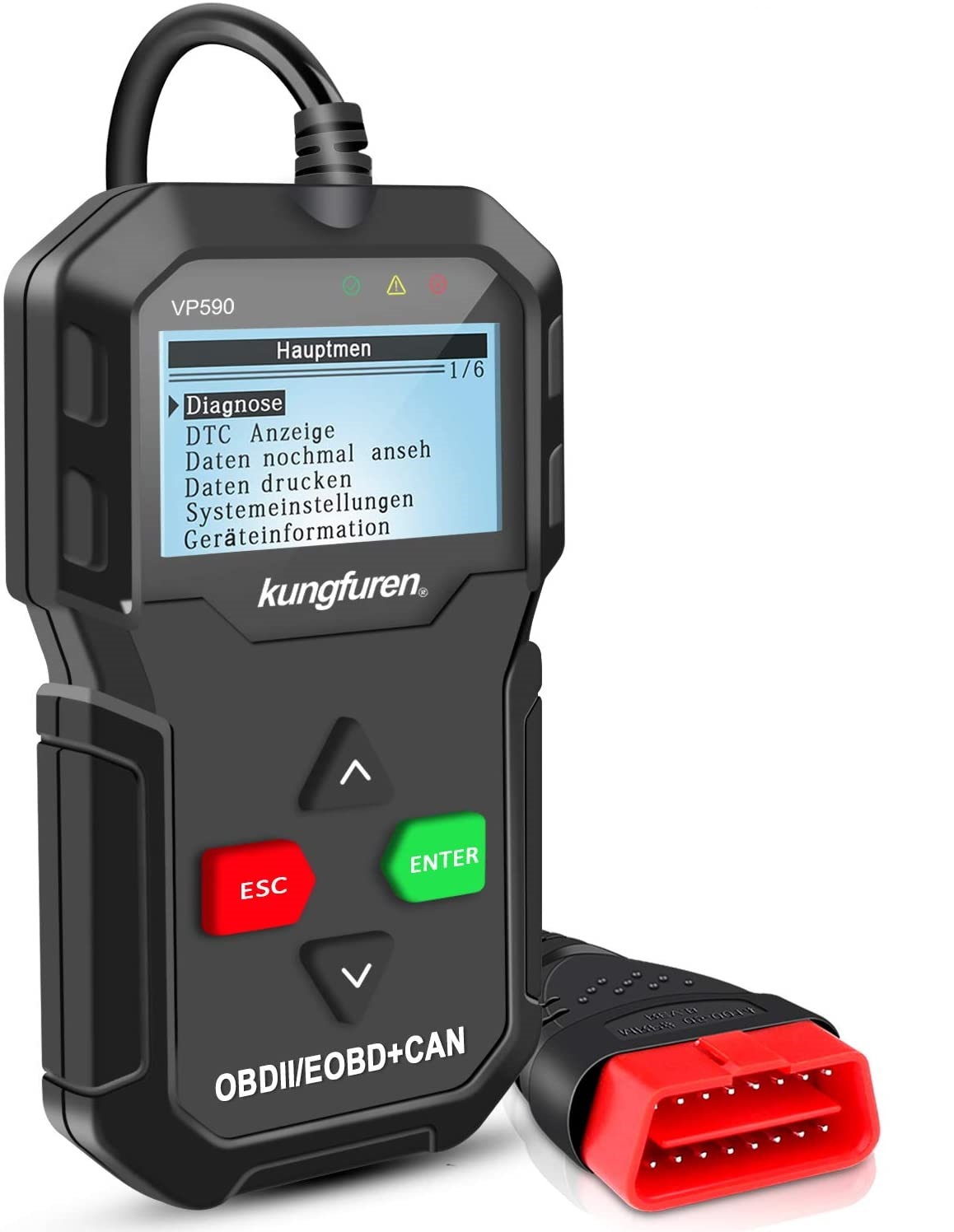 Skaner interfejs diagnostyczny Kungfuren VP590 OBD 2